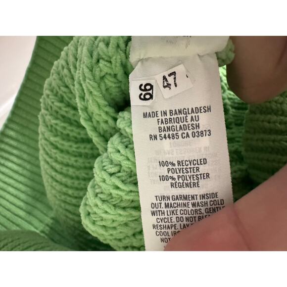Aerie Beyond Chenille Green Mockneck Knit Sweater Fresh Green Size XS - Picture 6 of 8